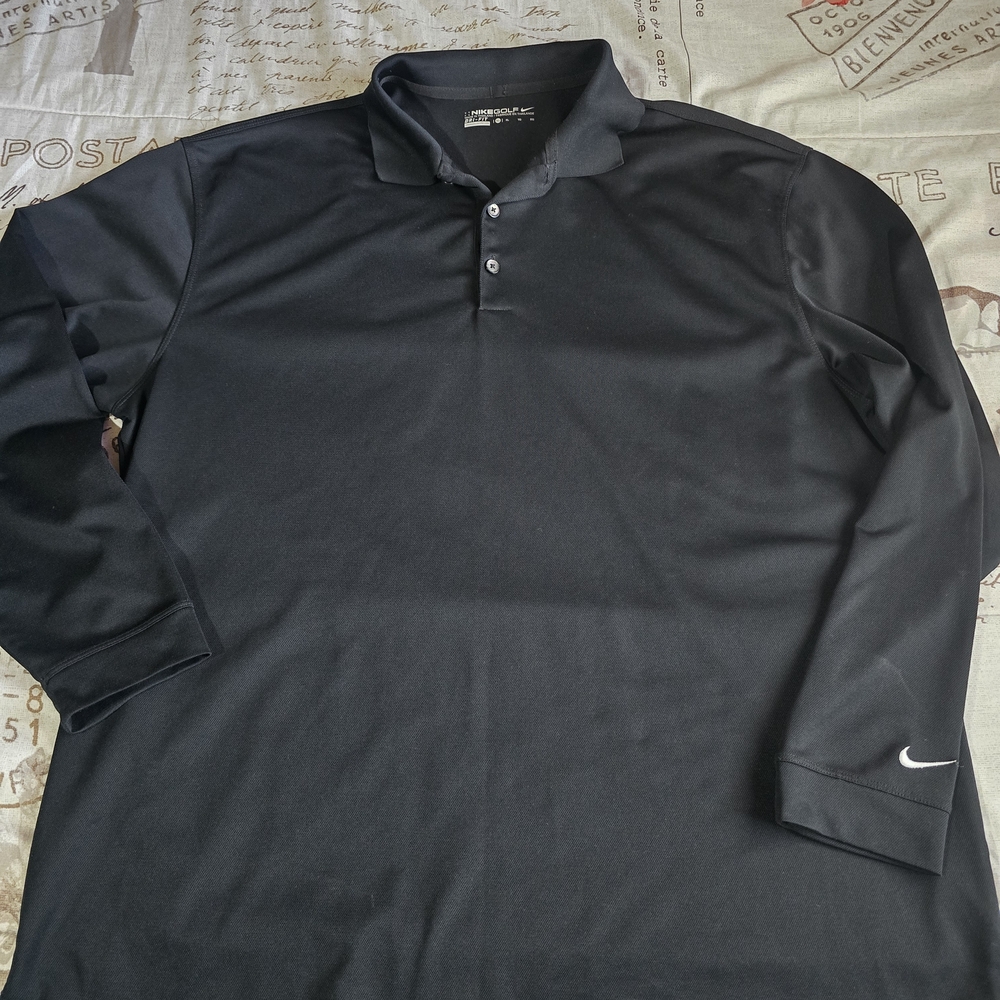 Nike Golf Longsleeve Men's Black Polo Shirt
